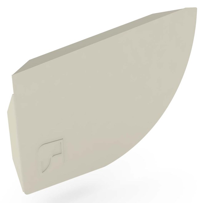 Quarter Round Gutter Stop End Left Hand Moss Vale Sand