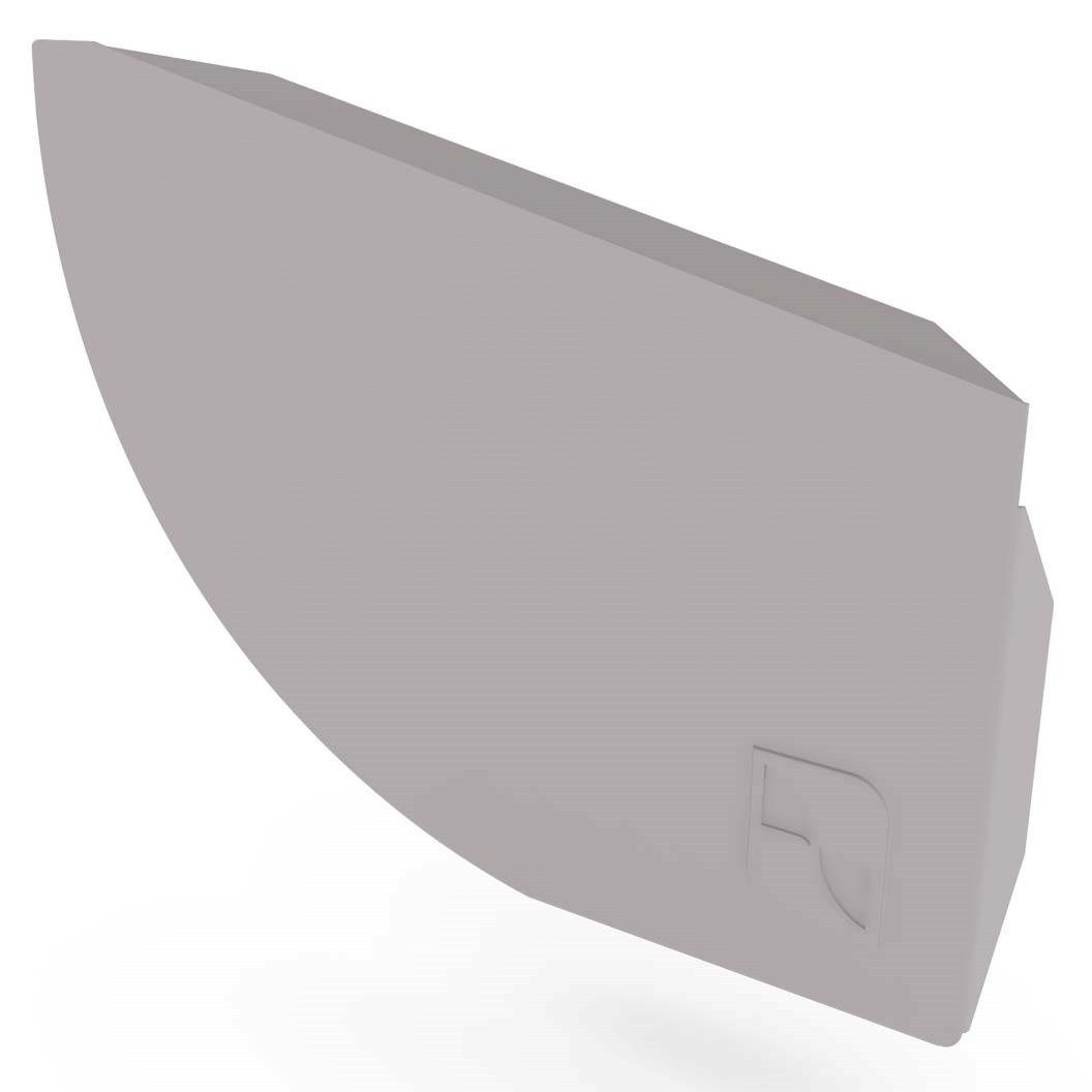 Quarter Round Gutter Stop End Right Hand Birch