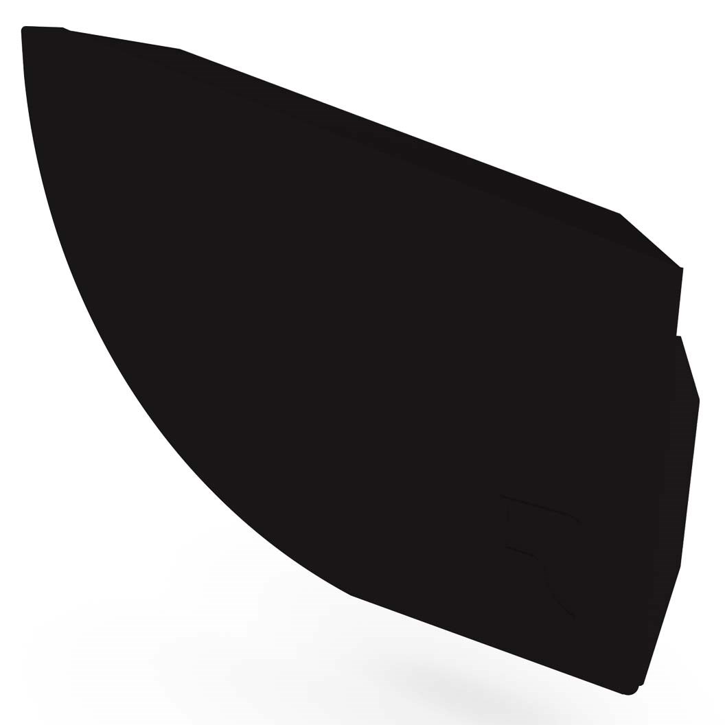 Quarter Round Gutter Stop End Right Hand Ebony