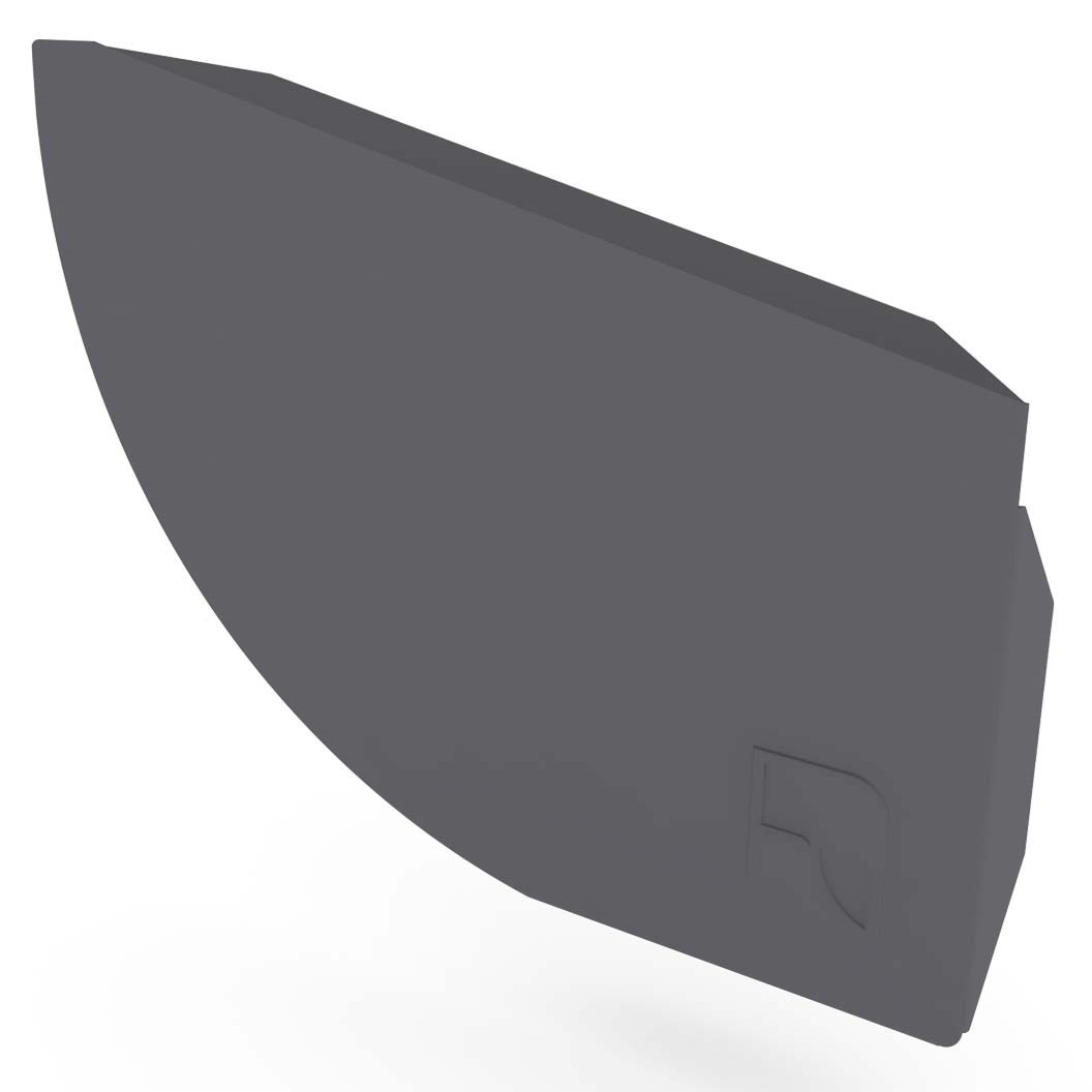 Quarter Round Gutter Stop End Right Hand Granite