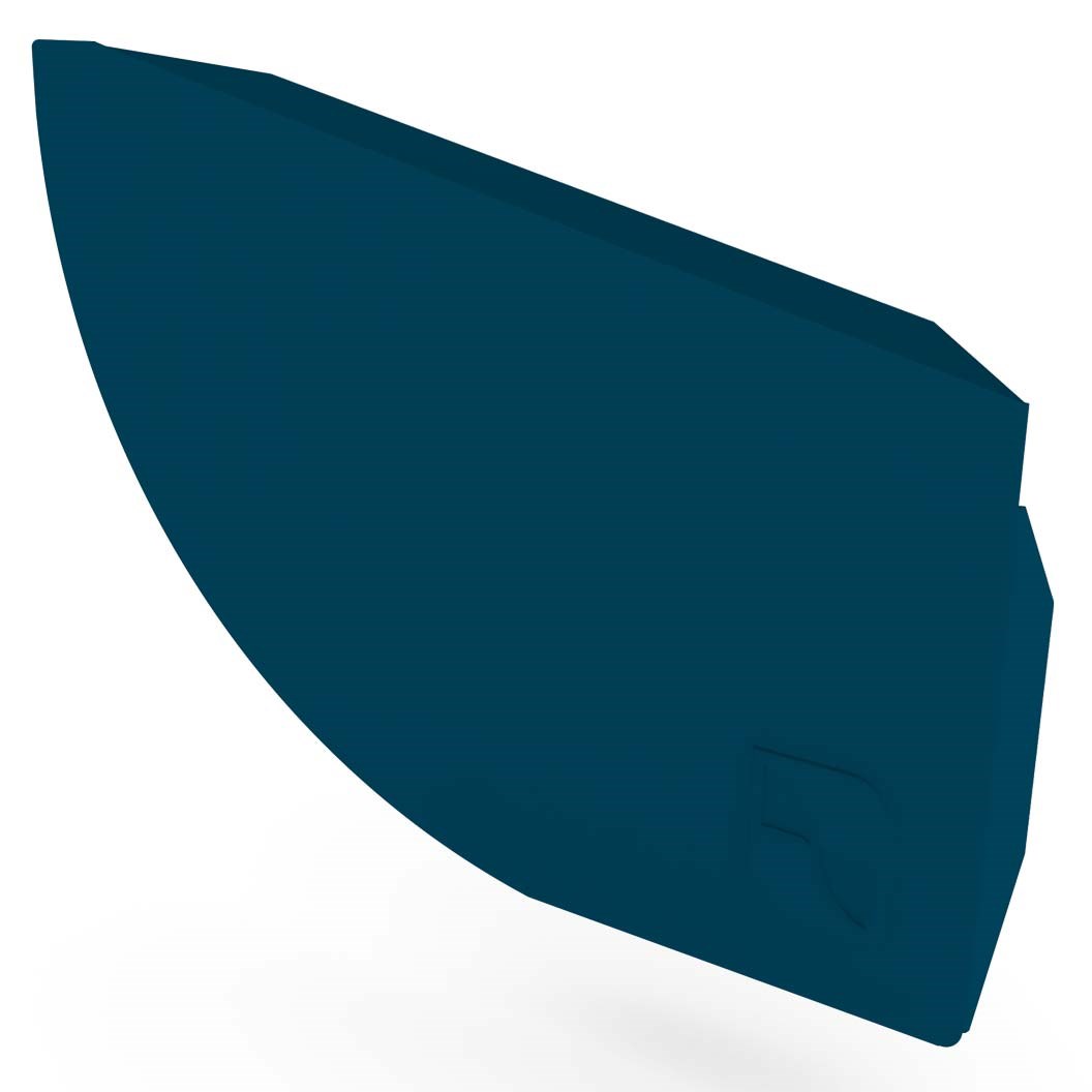 Quarter Round Gutter Stop End Right Hand Mountain Blue