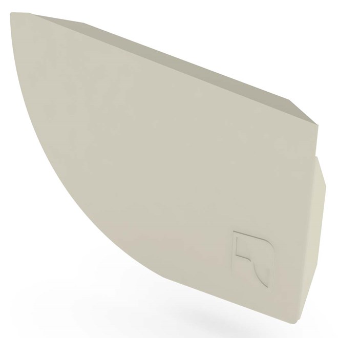 Quarter Round Gutter Stop End Right Hand Moss Vale Sand