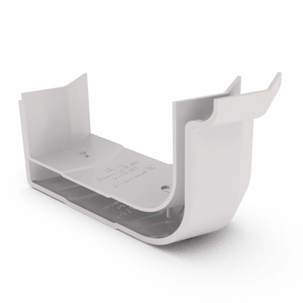 Quad Gutter 115 External Two Piece Cast Angle 135° Gull Grey