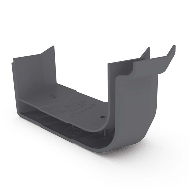 Quad Gutter 115 External Two Piece Cast Angle 135° Granite