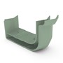 Quad Gutter 115 External Two Piece Cast Angle 135° Mist Green