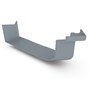 Quad Gutter 115 External Cast Angle 90° Armour Grey