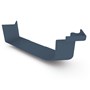 Quad Gutter 115 External Cast Angle 90° Dark Stone