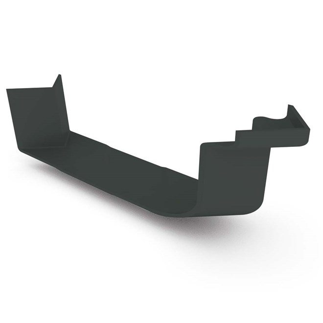 Quad Gutter 115 External Cast Angle 90° Gun Metal Grey