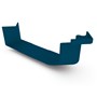 Quad Gutter 115 External Cast Angle 90° Mountain Blue