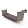 Quad Gutter 115 External Two Piece Cast Angle 90° Banyan Brown