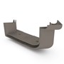 Quad Gutter 115 External Two Piece Cast Angle 90° Driftwood