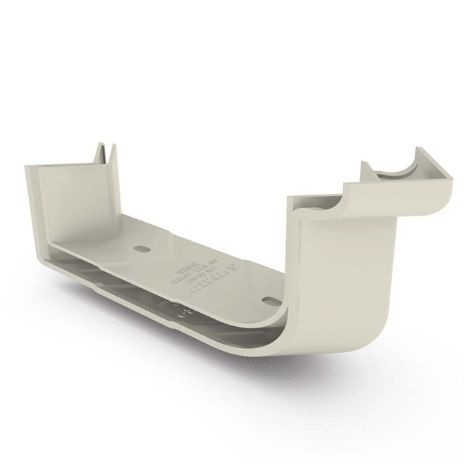 Quad Gutter 115 External Two Piece Cast Angle 90° Moss Vale Sand