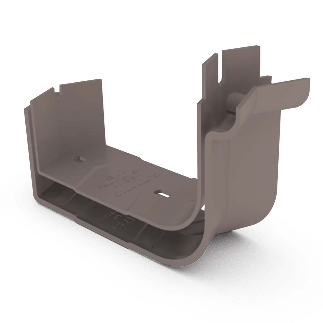 Quad Gutter 115 Internal Two Piece Cast Angle 135° Banyan Brown