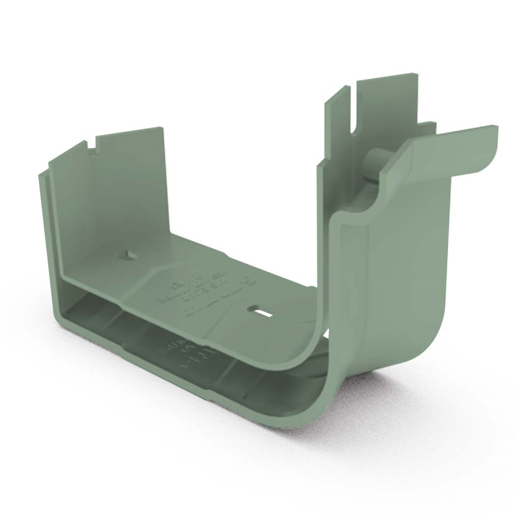 Quad Gutter 115 Internal Two Piece Cast Angle 135° Mist Green