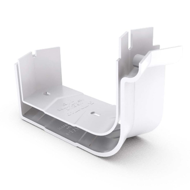Quad Gutter 115 Internal Two Piece Cast Angle 135° Off White