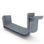 Quad Gutter 115 Internal Two Piece Cast Angle 90° Armour Grey