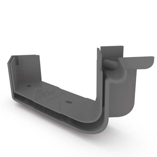 Quad Gutter 115 Internal Two Piece Cast Angle 90° Cobblestone