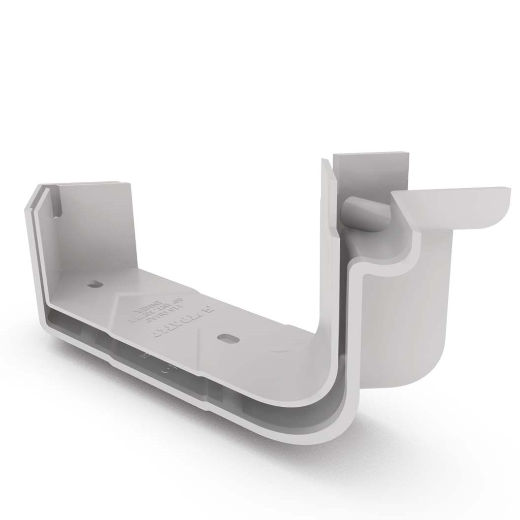 Quad Gutter 115 Internal Two Piece Cast Angle 90° Gull Grey