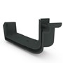 Quad Gutter 115 Internal Two Piece Cast Angle 90° Gun Metal Grey