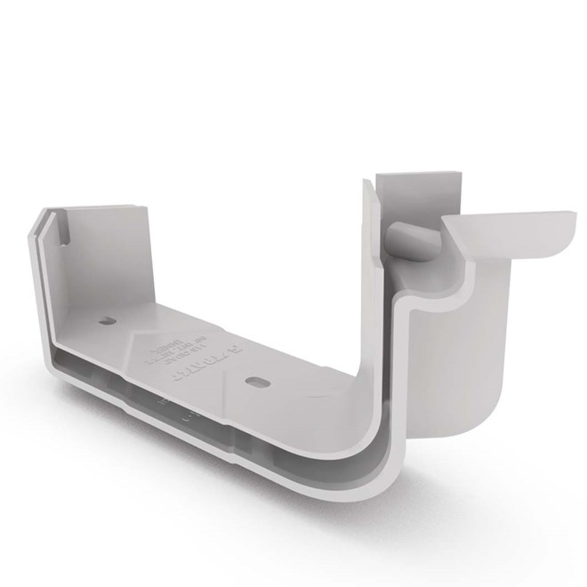 Quad Gutter 125 Internal Two Piece Cast Angle 90° Gull Grey