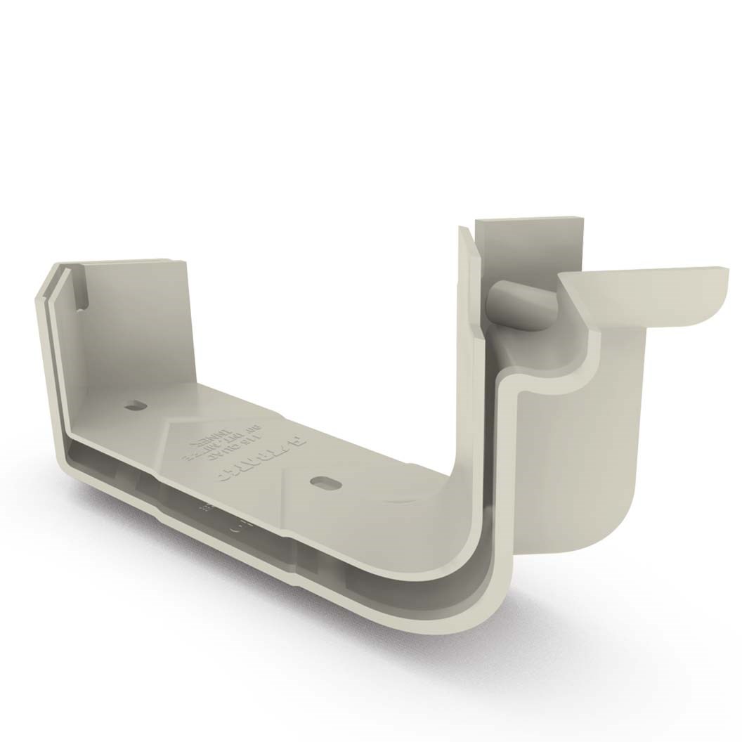 Quad Gutter 125 Internal Two Piece Cast Angle 90° Moss Vale Sand