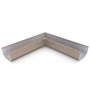 Quad Gutter 125 Internal Mitre Slotted Beige
