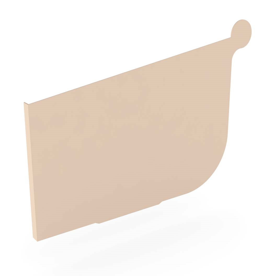 Quad Gutter 125 Stop End Left Hand Merino