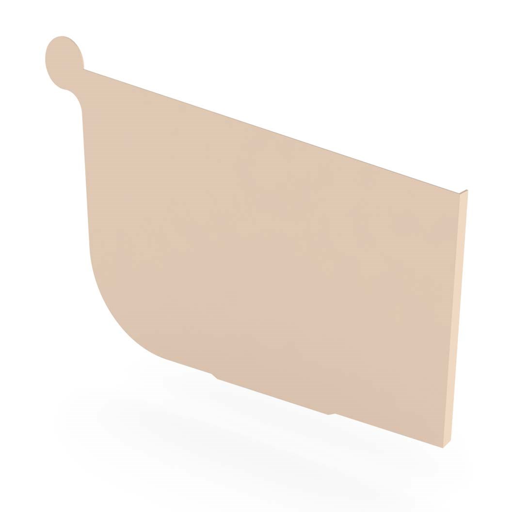 Quad Gutter 150 Stop End Right Hand Merino