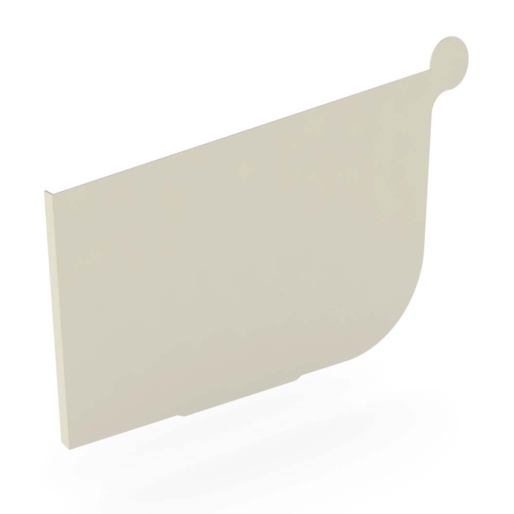 Quad Gutter 175 Stop End Left Hand Moss Vale Sand