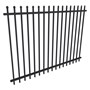 Squash Top Fence Panel 2400 x 1800mm Black