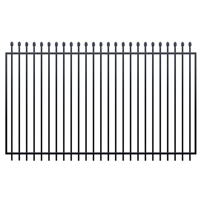Squash Top Fence Gate 2450 x 1800mm Black