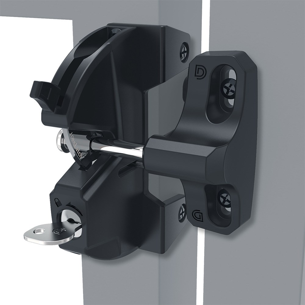 D&D LokkLatch® Key Lockable Round Gate Latch