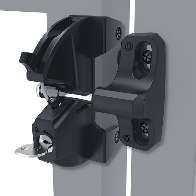 D&D LokkLatch® Key Lockable Round Gate Latch