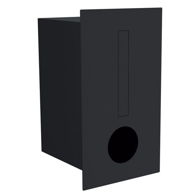 Posta Fence Mount Letterbox Black