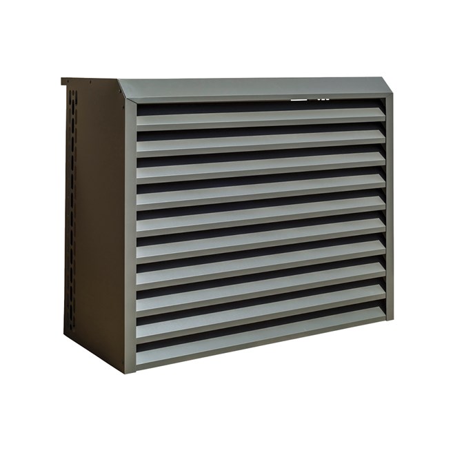 Steel Louvre Air Conditioner Cover Slate Grey