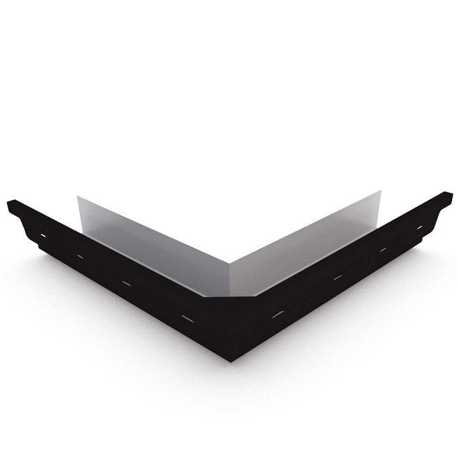 S Gutter External Mitre Slotted Ebony