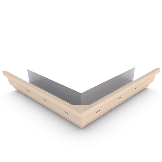 S Gutter External Mitre Slotted Merino