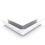 S Gutter External Mitre Slotted Off White