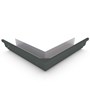 S Gutter External Mitre Slotted Slate Grey