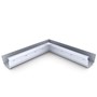 S Gutter Internal Mitre Slotted Zinc/Aluminium