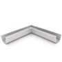 S Gutter Internal Mitre Slotted Gull Grey