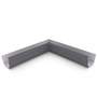 S Gutter Internal Mitre Slotted Granite