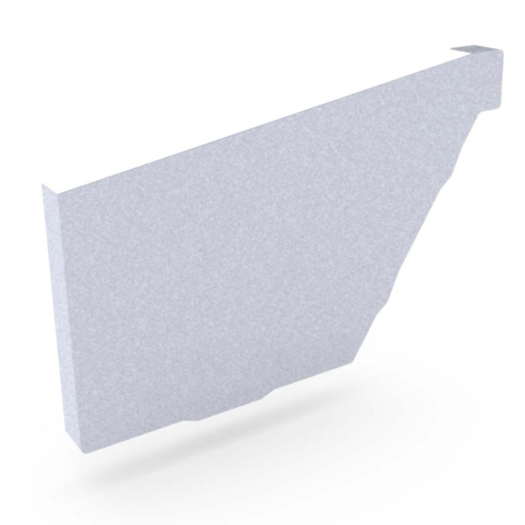 S Gutter Stop End Left Hand Zinc/Aluminium