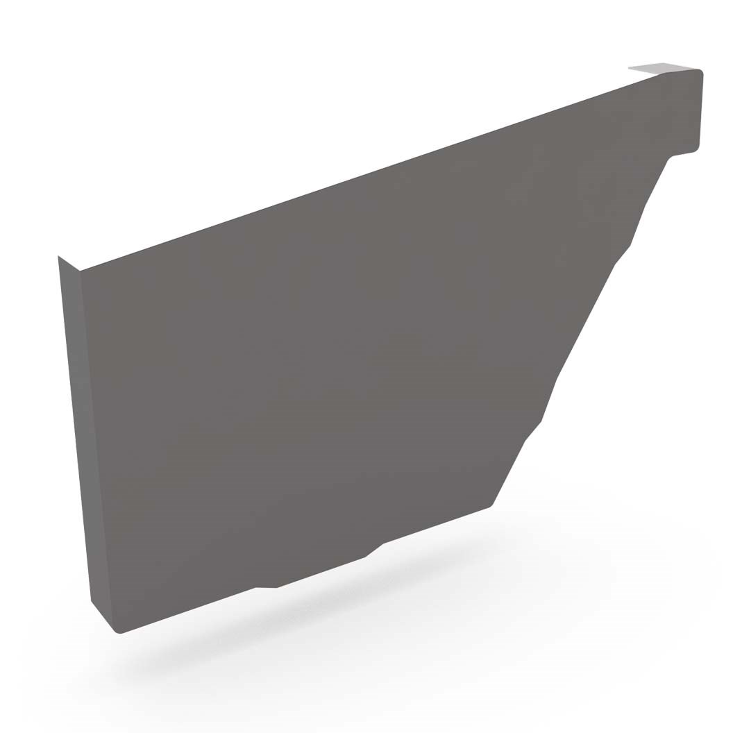 S Gutter Stop End Left Hand Cobblestone