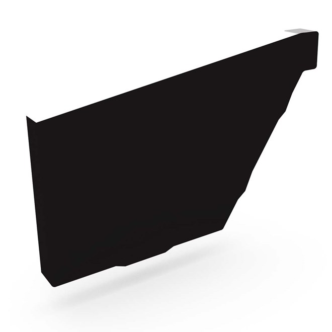 S Gutter Stop End Left Hand Ebony