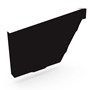 S Gutter Stop End Left Hand Ebony