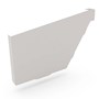 S Gutter Stop End Left Hand Gull Grey