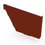 S Gutter Stop End Right Hand Heritage Red