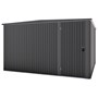 Handi-Mate Hinged Door Shed HM11 Gun Metal Grey