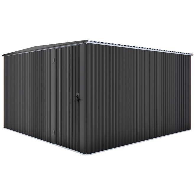 Handi-Mate Hinged Door Shed HM11 Gun Metal Grey